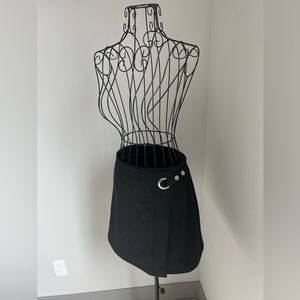 Black Suede Skirt